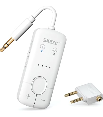 Syntech Bluetooth-adapter voor vliegtuig met 3,5 mm AUX-adapter, led