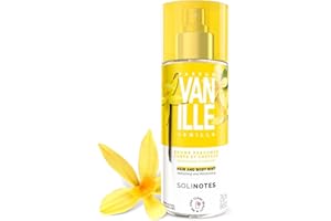 Mgła zapachowa waniliowa SOLINOTES | Odświeżający i nawilżający zapach, bezalkoholowy, perfumowana mgiełka do ciała i włosów, 250 ml