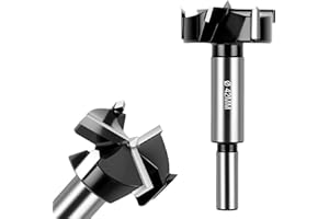 Flintronic Forstner wiertło do drewna, 42 mm, z okrągłym trzpieniem, wiertło do drewna, akcesoria do wiertarki, drewna, płyt wiórowych, płyt pilśniowych