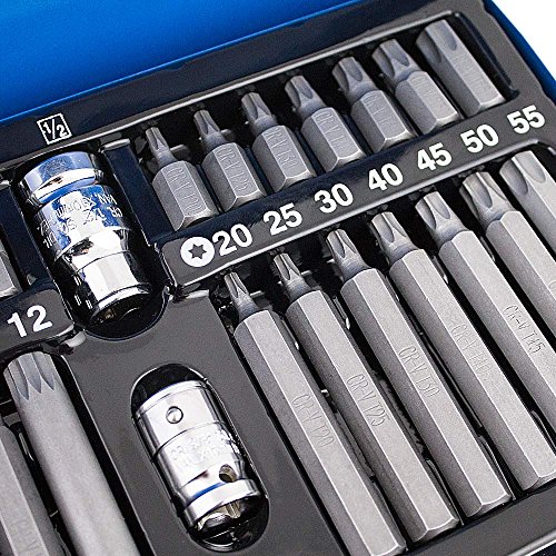 41 teiliger Bitsatz Vielzahn Torx Innen Inbus Nuss Nüsse Steck Werkzeug Bit Set - 3