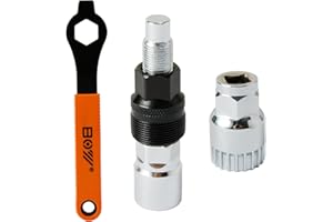 yongyongbuy Extractor de bielas para bicicleta y pedalier, extractor de bielas de bicicleta, extractor de pedalier de bicicleta, llave de 16 mm, juego de herramientas para quitar manivelas de