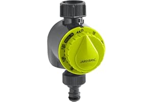 Jardibric - Minuterie d'Arrosage 1 Voie Réglable de 5 à 120mn - Contrôlez Facilement Le Temps d'Arrosage pour Un Système d'Irrigation Pratique et Efficace.