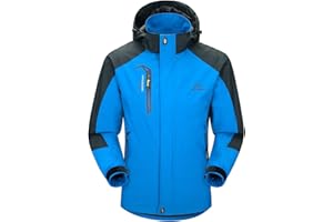 YSENTO Mens Lightweight Waterproof Jacket Windproof Outdoor Camping Hiking Mountain Coat with Hood