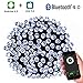 Produktbild Brizled LED Lichterkette Bluetooth, 20m, 200LED, mit Adapter, 16 Funktionen, Durch Musik Kontrollierbar, Timer, Über IOS/Android HandyApp Steuerbar, Deko für Weihnachten. (weiß)Modell:GVBL200