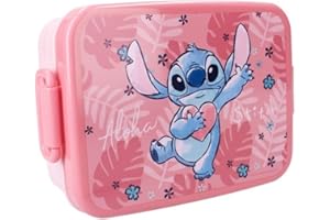 My sweety pop - Boîte à goûter - Lunch box – Stitch - Pour enfant - Crèche - Maternelle - Ecole - Vacances - Repas - 16 cm - Pour Fille - Rose - Idée Cadeau
