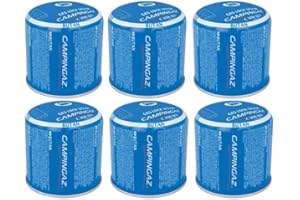 ONLYFLY Pack de 6 cartuchos Campingaz 190g C206 Butane perforable Gas Lock System