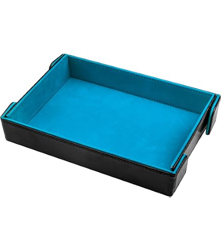 SIQUK Plateaux à dés Double Face, Hexagone Pliable en Cuir PU et Porte-dés en Velours Ciel Bleu pour donjons et Dragons DGD Dice et Autres Jeux de Table SIQUK Plateaux à dés Double Face, Hexagone Pliable en Cuir PU et Porte-dés en Velours Ciel Bleu pour donjons et Dragons DGD Dice et Autres Jeux de Table