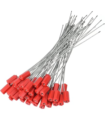 50 Pack High Security Bolt Seals For Cargo Containers & Trailers - ISO 17712 Certified, Anti-Spin, Serialized
