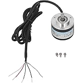 IP50 PNP-Drehgeber 2-Phasen-Inkrementaler Optischer Drehgeber DC5-24V Fotoelektrischer Inkremental-Drehgeber (1000P/R)