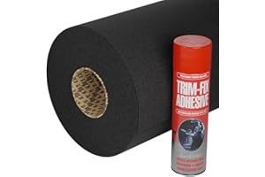 AP AUTOMOTIVE Anthracite Van Lining Carpet 4-Way Stretch 1 Metre Long with Glue
