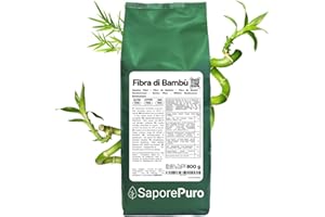 SaporePuro Fibra di Bambù alimentare - 800 gr - farina a basso contenuto di carboidrati