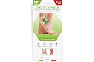 FIT Therapy – Cerotti Antidolorifici e Antinfiammatori Caviglia - Per Distorsioni, Tendinite, Artrite, Borsite – NON SCALDA, Impermeabile, Senza Farmaci, Dura 5 Giorni (2 cerotti)