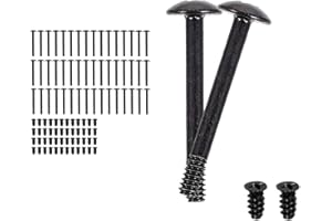 HUAMIRRA Viti per ventola, 100 pezzi, alloggiamento e ventola, viti per ventilatore in metallo, lunghe e corte, per computer e laptop, accessori di riparazione, colore nero