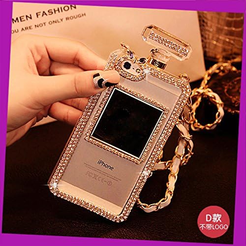 For iphone 6 6S Case, iNenk Luxury Perfume Bottle Design Diamond Case Charming Bling TPU Protective Cover with Lanyard for iPhone 6 6S 4.7 Inch - Transparent