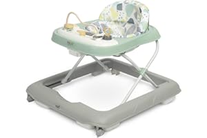 CARETERO BEST FOR BABIES CARETERO - Lauflernhilfe für Babys - Babywalker Nel - ab 6 Monaten mit Lerntafel - Spiel und Lauflernwagen - Laufen Lernen und Entwicklung der Feinmotorik - Spielecenter Laufstuhl Laufhilfe - Grau
