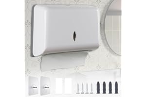 NTGRTY Papierhandtuchspender,Ohne Bohren Papierhandtücher Spender,Handtuchspender für Papierhandtücher,Wand Papiertuchspender,Papiertücher für Spender Papierspender für 300 Blatt Gefaltetes Gewebe