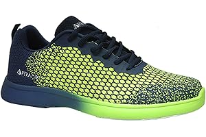 Pyramid Men's Path Lite Seamless Mesh Bowling Shoes, Black/Royal Blue