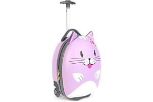 Boppi walizka na kółkach dla dzieci. Lekka walizka podróżna dla dzieci do ciągnięcia z kołami, w rozmiarze bagażu podręcznego (pojemność 17 l)