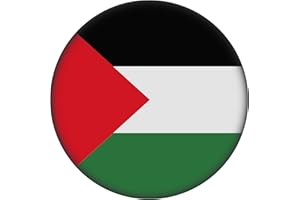 BENOBLER FanShirts4u Button/Badge/Pin - I Love PALÄSTINA Fahne Flagge PALESTINE