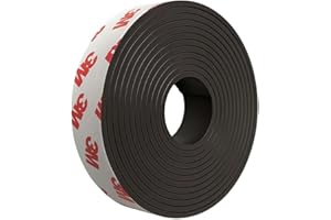GTSE Magnetic Tape 20mm x 3m, Self Adhesive 3M backing, Easy to Cut & Stick Magnetic Strips, For lightweight tasks, Perfect for DIY, Whiteboard, Fridge Organization, Window Screen/Door Curtain