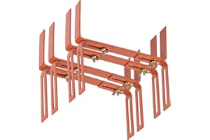 BigDean 4 Stück Blumenkastenhalter terrakotta Standard H-Form Kasten Halter Balkonkastenhalter