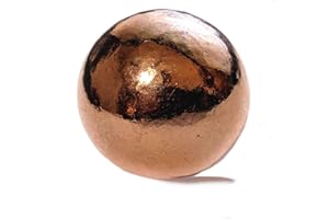 UNIQUE METALS Esfera de cobre puro 1-1/8" para uso decorativo o puesta a tierra y magia alquímica