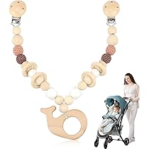 Jouet Pour Arche D'éveil Chaîne De Poussette En Bois Bébé,chaîne De Poussette Garçon Fille Pour Bebes Et Jeunes Enfants A Partir De 0 Mois Cadeaux Pour Les Tout Petits Jeux Déveil