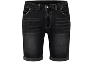 ZOXOZ Jeans Shorts Pantaloncini da Uomo in Denim Estivo Bermuda Pantaloncini Casual con Tasche