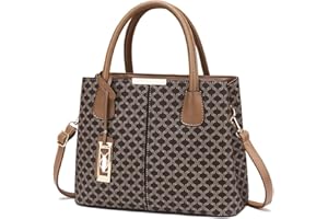 ACNCN Women Handbags Ladies Top Handle Bag Tote Bag Satchel Shoulder PU Leather Top Handle Bag Black