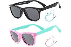 Rocf Rossini Kinder Sonnenbrille Flexibel Polarisierte Shades für Baby Jungen und Mädchen UV400-Schutz Brillen Alter 2-8
