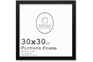 BARGAINSHOPAZ 30x30 cm Black Square Photo & Picture Frame Home Decor Poster Frame (30x30 cm, Black)