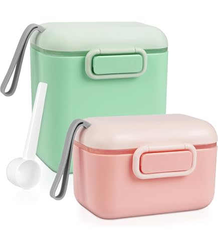 Set 6 Contenitori Per Latte In Polvere Portatili UPKOCH – Doppia Apertura, 9x5x4,8 Cm, Per Viaggi E Snack