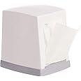 Ssanvi Double Side Table Top Tissue Dispenser with 2 Refill Tissue Paper Box For Kitchen/Dining Table/Office Tissue Box (White)