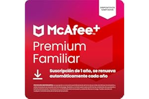 McAfee+ Premium Familiar para dispositivos ilimitados 2026 | Antivirus, VPN, software de ciberseguridad | Suscripción de 1 año con renovación automática | Descargar