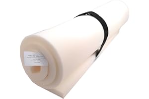 VIGLIETTI Foglio Spugna/Gommapiuma/Poliuretano Espanso 100X200 cm INDEFORMABILE Alta DENSITA' (BIANCO H.2)