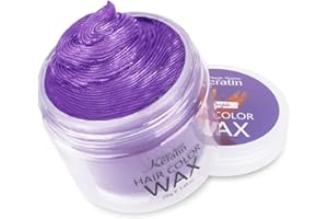 Cera di colore dei capelli, colore istantaneo dei capelli Gel Magic Master Keratina lavaggio Temporaneo colore naturale dei capelli Crema, utilizzato per bambini, feste, Halloween (Viola)