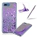 Produktbild Luxus Glitzer Flüssig Spiegel Schützend Hülle für Huawei Honor 10, Herzzer Liebe Bling Weich TPU Gel Bumper Case Skin Rückseite Schutzhülle Leicht Rutschfest Kratzfeste Backcover für Huawei Honor 10 - Lila