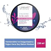 URBAN Care Hyaluronik Asit & Kolajen Kuru ve Cansız Sa&ccedil;lara &Ouml;zel Yoğun Gece Sa&ccedil; Bakım Maskesi 230 ml-vegan