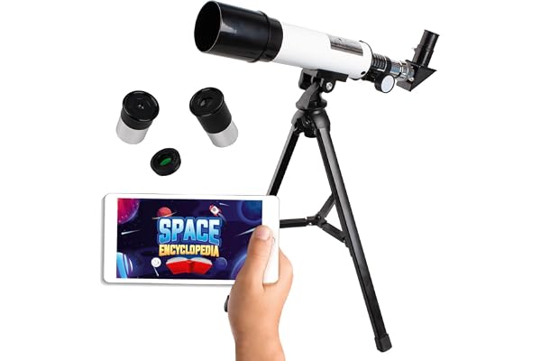 Party town Big Minds - Telescope Enfant avec Application éducative | Telescope Astronomique Enfant 8 Anset Plus | Lunette Astronomique Et Terrestre | Astronomie | Cadeau Garçon 8 Ans