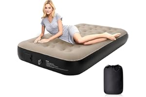 Pefitqap Single Air Mattress, 2024 Upgrated Single Air Bed with Built in Electric pump-NO SOCKET NEEDED,blow up mattress Self Inflating Guest Bed for Home or Camping,190x98x25cm
