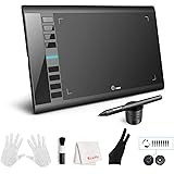 UGEE M708 V3 Drawing Tablet,10x6in 3D Digital Graphics Tablet with 8192 Level Battery-free Tilt Pen,8 Hot Keys,Art Design Cre