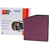 K&N Filtre à Air d'Habitacle Jetable Premium compatible avec Mercedes divers modèles (DVF5021)
