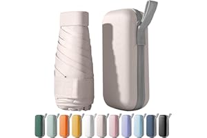 FANSEZQ Mini Umbrella UV Protection - Compact Portable Travel Folding Umbrella for Women & Men, Anti-UV Sun Shield Parasol