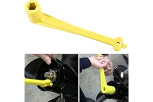 Camoo Floating Prop Wrench 1-1/16" (27mm) Nut Wrench for Mercruiser Alpha, Bravo Replace# 91-859046Q4, Rustproof Plastic, Light Weight, Yellow