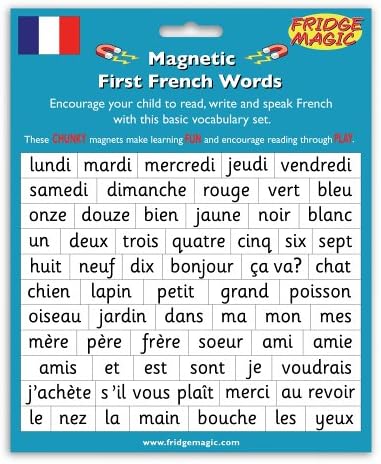 Fridgemagic Magnetic First French Words