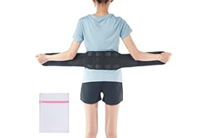 360 RELIEF Self-Heating Magnetic Therapy Belt - Lumbar Support for Abdominal and Back Pain Relief, Waist Trimmer, Spine Injury, Sciatica, Spinal Stenosis | Large, Black with Mesh Laundry Bag |
