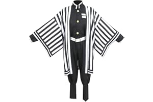 SOOYOOYOO Cosplay Kimono for Demon Slayer, Kimetu No Yaiba's Performance Carnival Outfits Fantasy Gift