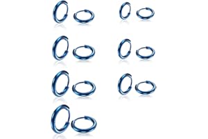 BomnKa 7 Pairs Gold Hoop Earrings