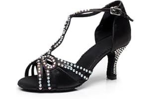 SUKUTU Mujeres Sexy Salsa Jazz Zapatos de Baile Salón de Baile Latino Tango Fiesta Zapatos de Baile Tacones Altos