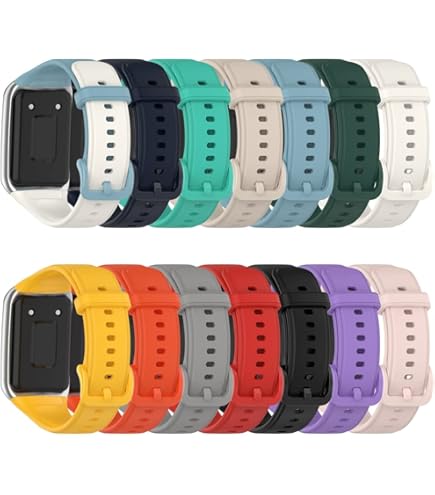 GIOPUEY Cinturino In Silicone Per Oppo Band 2 + 3 Pellicole Protettive – Arancione, Morbido E Traspirante